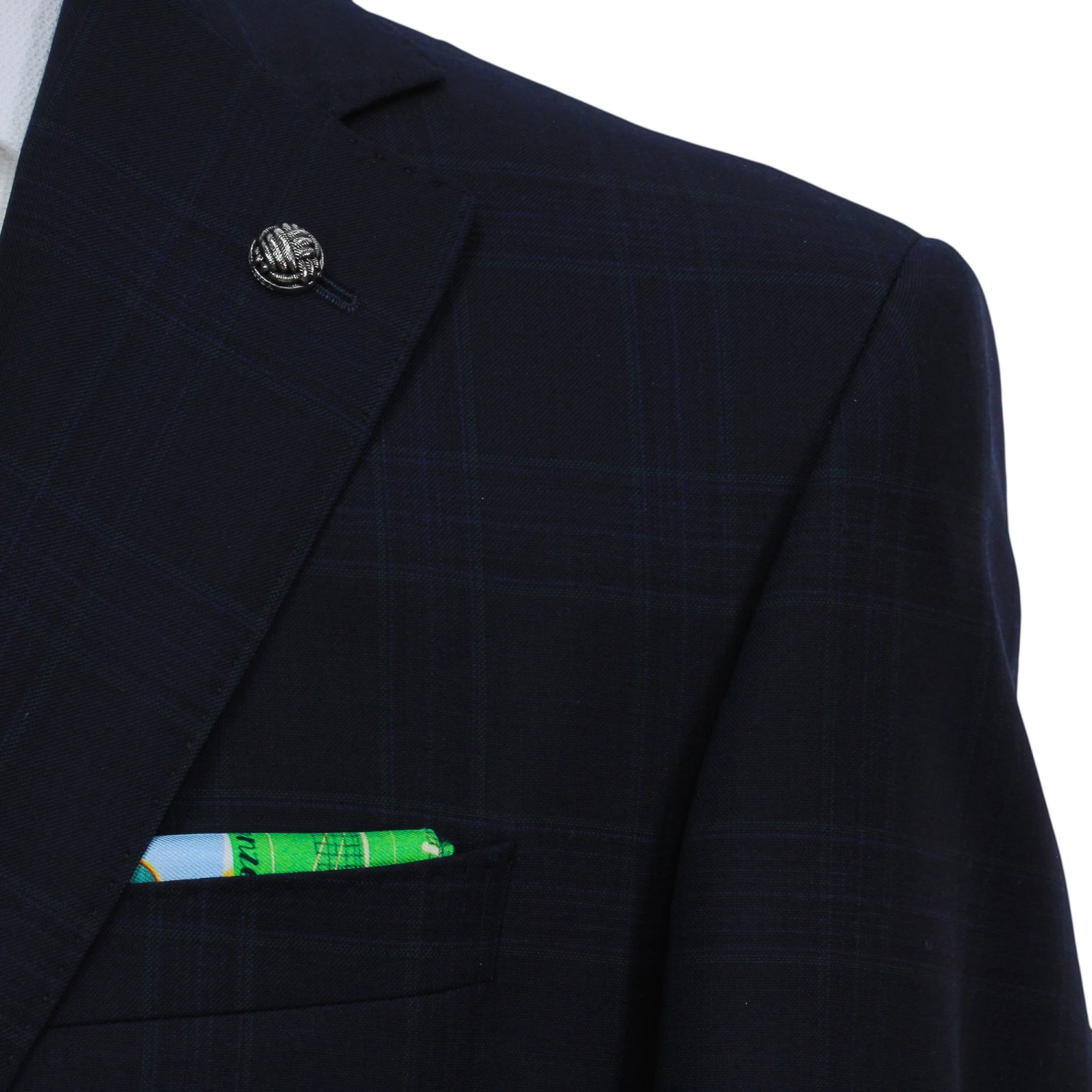 Navy Glen Check Vitale Barberis Wool Essence Modern Fit Suit - Jack Victor 1913 7 Navy Glen Check Vitale Barberis Wool Essence Modern Fit Suit - Jack Victor 1913 - Image 5