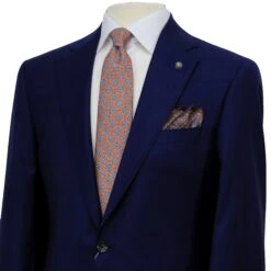 Royal Blue Windowpane Delfino Wool Essence Modern Fit Suit - Jack Victor 1913 11 Royal Blue Windowpane Delfino Wool Essence Modern Fit Suit - Jack Victor 1913 -ETON Store JACK VICTOR JVC32018 ESSENCE 4
