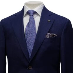 Blue Solid Montana Contemporary Fit Wool Suit - Jack Victor 9 Blue Solid Montana Contemporary Fit Wool Suit - Jack Victor -ETON Store JACK VICTOR MONTANA 3241123 3