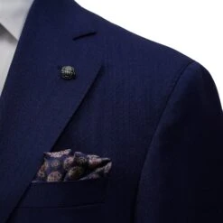 Blue Solid Montana Contemporary Fit Wool Suit - Jack Victor 8 Blue Solid Montana Contemporary Fit Wool Suit - Jack Victor -ETON Store JACK VICTOR MONTANA 3241123 4