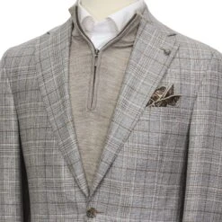 Gray Check Loro Piana Midland Contemporary Fit Sport Jacket - Jack Victor 9 Gray Check Loro Piana Midland Contemporary Fit Sport Jacket - Jack Victor -ETON Store JACK VICTOR N1231508 4