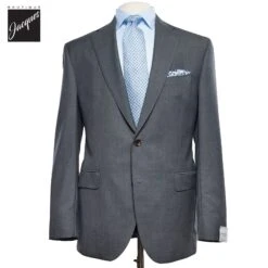 Gray Neat Century Classic Fit Vitale Barberis Wool Suit