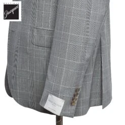 Gray Prince Of Wales Dallas Contemporary Fit Suit - Jack Victor 7 Gray Prince Of Wales Dallas Contemporary Fit Suit - Jack Victor -ETON Store JACKVICTORDALLAS3221703 2