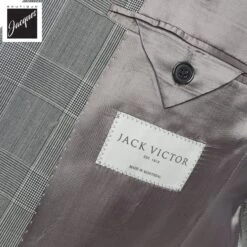 Gray Prince Of Wales Dallas Contemporary Fit Suit - Jack Victor 9 Gray Prince Of Wales Dallas Contemporary Fit Suit - Jack Victor -ETON Store JACKVICTORDALLAS3221703 4