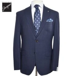 Blue Solid Smart-Twist Wool Stretch Dean Contemporary Fit Suit - Jack Victor