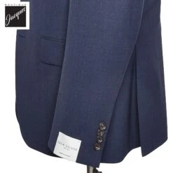 Blue Solid Smart-Twist Wool Stretch Dean Contemporary Fit Suit - Jack Victor 14 Blue Solid Smart-Twist Wool Stretch Dean Contemporary Fit Suit - Jack Victor -ETON Store JACKVICTORDEANN3222451 3
