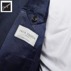 Blue Solid Smart-Twist Wool Stretch Dean Contemporary Fit Suit - Jack Victor 15 Blue Solid Smart-Twist Wool Stretch Dean Contemporary Fit Suit - Jack Victor -ETON Store JACKVICTORDEANN3222451 4