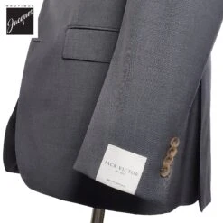 Neat Gray Engel Modern Fit Peak Lapel Wool Suit - Jack Victor 14 Neat Gray Engel Modern Fit Peak Lapel Wool Suit - Jack Victor -ETON Store JACKVICTORENGEL3201001 7