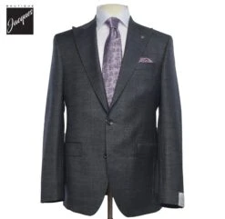 Dark Gray Neat Super 130s Wool Engel Modern Fit Suit - Jack Victor