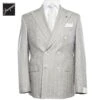 Light Gray Striped Double Breasted Wool Merlin Contemporary Fit Suit - Jack Victor 1913 2 Light Gray Striped Double Breasted Wool Merlin Contemporary Fit Suit - Jack Victor 1913 -ETON Store JACKVICTORERNEST3251401 1 fc60d9f3 3da2 474a 930b 5f312b212362