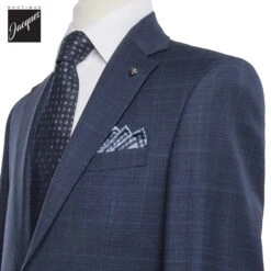 Blue Tonal Check Esprit Modern Fit Super 120s Wool Suit - Jack Victor 7 Blue Tonal Check Esprit Modern Fit Super 120s Wool Suit - Jack Victor -ETON Store JACKVICTORESPRIT3231607 2