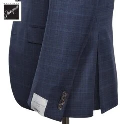 Blue Tonal Check Esprit Modern Fit Super 120s Wool Suit - Jack Victor 8 Blue Tonal Check Esprit Modern Fit Super 120s Wool Suit - Jack Victor -ETON Store JACKVICTORESPRIT3231607 3