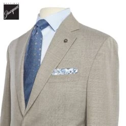 Taupe Solid Montana Contemporary Fit Wool Suit - Jack Victor 7 Taupe Solid Montana Contemporary Fit Wool Suit - Jack Victor -ETON Store JACKVICTORESPRIT3251030 2