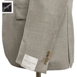 Taupe Solid Montana Contemporary Fit Wool Suit - Jack Victor 8 Taupe Solid Montana Contemporary Fit Wool Suit - Jack Victor -ETON Store JACKVICTORESPRIT3251030 3