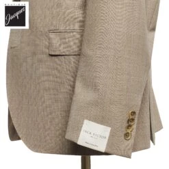 Light Taupe Neat Esprit Modern Fit Wool Suit - Jack Victor 8 Light Taupe Neat Esprit Modern Fit Wool Suit - Jack Victor -ETON Store JACKVICTORESPRIT3251101 3