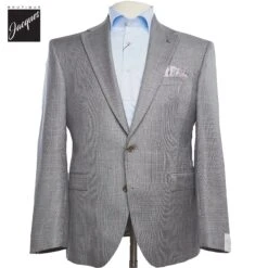 Gray Prince-of-Wales Esprit Modern Fit Wool Suit - Jack Victor