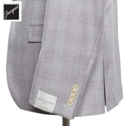 Light Gray With Lavender Check Esprit Modern Fit Wool Suit - Jack Victor 8 Light Gray With Lavender Check Esprit Modern Fit Wool Suit - Jack Victor -ETON Store JACKVICTORESPRIT3251604 3
