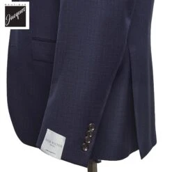 Navy Neat Loro Piana Superfine Merino Wool Esprit Modern Fit Suit - Jack Victor 8 Navy Neat Loro Piana Superfine Merino Wool Esprit Modern Fit Suit - Jack Victor -ETON Store JACKVICTORESPRITHLP3573 3