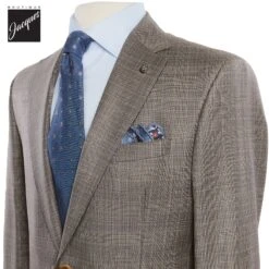 Taupe Neat Super 120s Wool Esprit Modern Fit Suit - Jack Victor -ETON Store JACKVICTORESPRITN3241412 2