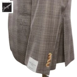 Taupe Neat Super 120s Wool Esprit Modern Fit Suit - Jack Victor -ETON Store JACKVICTORESPRITN3241412 3