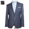 Gray With Blue Check Essence Modern Fit Loro Piana Wool Suit - Jack Victor 1913