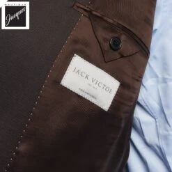 Chocolate Brown Solid Super 120s Wool Engel Modern Fit Suit - Jack Victor 10 Chocolate Brown Solid Super 120s Wool Engel Modern Fit Suit - Jack Victor -ETON Store JACKVICTOREngel3242129 4