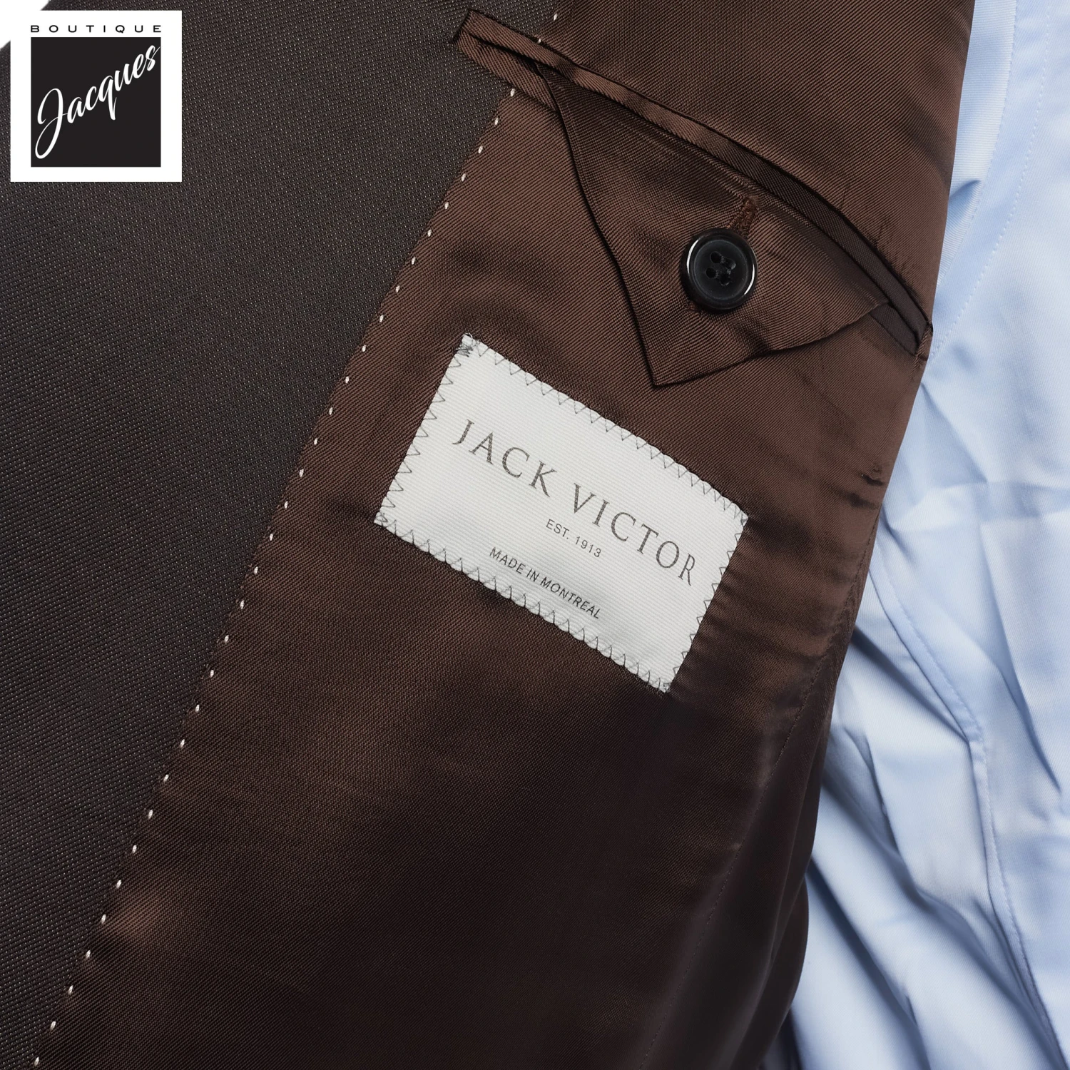 Chocolate Brown Solid Super 120s Wool Engel Modern Fit Suit - Jack Victor 6 Chocolate Brown Solid Super 120s Wool Engel Modern Fit Suit - Jack Victor - Image 4