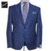 Mid Blue Blue Peak Lapel Engel Modern Fit Wool Suit - Jack Victor 2 Mid Blue Blue Peak Lapel Engel Modern Fit Wool Suit - Jack Victor -ETON Store JACKVICTOREngel3251601 1