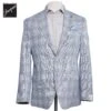 Ice Blue Glen Check Wool-Linen Knit Hampton Contemporary Fit Sport Jacket - Jack Victor 1 Ice Blue Glen Check Wool-Linen Knit Hampton Contemporary Fit Sport Jacket - Jack Victor -ETON Store JACKVICTORHAMPTONC01224 1
