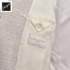 Oatmeal Herringbone Linen Stretch Hampton Contemporary Fit Comfortwear - Jack Victor 9 Oatmeal Herringbone Linen Stretch Hampton Contemporary Fit Comfortwear - Jack Victor -ETON Store JACKVICTORHAMPTONC01426 4