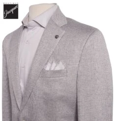 Gray Cotton Silk Knit Hampton Contemporary Fit Sport Jacket - Jack Victor 7 Gray Cotton Silk Knit Hampton Contemporary Fit Sport Jacket - Jack Victor -ETON Store JACKVICTORHAMPTONC01531 2