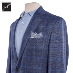Mid Blue Check Hampton Loro Piana Contemporary Fit Sport Jacket - Jack Victor 7 Mid Blue Check Hampton Loro Piana Contemporary Fit Sport Jacket - Jack Victor -ETON Store JACKVICTORHAMPTONC01534 3