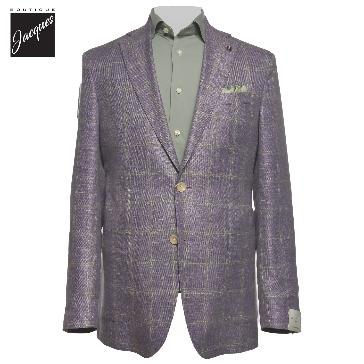 Lavender Check Hampton Loro Piana Contemporary Fit Sport Jacket - Jack Victor 3 Lavender Check Hampton Loro Piana Contemporary Fit Sport Jacket - Jack Victor