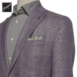 Lavender Check Hampton Loro Piana Contemporary Fit Sport Jacket - Jack Victor 7 Lavender Check Hampton Loro Piana Contemporary Fit Sport Jacket - Jack Victor -ETON Store JACKVICTORHAMPTONC01537 6
