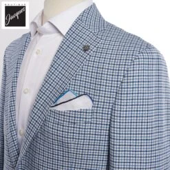 Blue Wool-Stretch Comfortwear Hampton Contemporary Sport Jacket - Jack Victor 6 Blue Wool-Stretch Comfortwear Hampton Contemporary Sport Jacket - Jack Victor -ETON Store JACKVICTORHAMPTONC1385 3