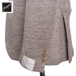 Taupe Woven Knit Linen/Wool/Silk Hampton Contemporary Fit Sport Jacket - Jack Victor 8 Taupe Woven Knit Linen/Wool/Silk Hampton Contemporary Fit Sport Jacket - Jack Victor -ETON Store JACKVICTORHAMPTONC1585 3
