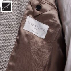 Taupe Woven Knit Linen/Wool/Silk Hampton Contemporary Fit Sport Jacket - Jack Victor 9 Taupe Woven Knit Linen/Wool/Silk Hampton Contemporary Fit Sport Jacket - Jack Victor -ETON Store JACKVICTORHAMPTONC1585 4