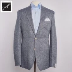 Blue Linen Knit Hampton Contemporary Fit Sport Jacket - Jack Victor
