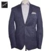 Dark Blue Knit Linen/Wool/Silk Hartford Contemporary Fit Sport Jacket - Jack Victor
