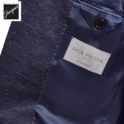 Dark Blue Knit Linen/Wool/Silk Hartford Contemporary Fit Sport Jacket - Jack Victor 9 Dark Blue Knit Linen/Wool/Silk Hartford Contemporary Fit Sport Jacket - Jack Victor -ETON Store JACKVICTORHARTFORDC01527 4