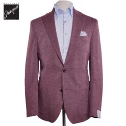 Berry Melange Hartford Contemporary Fit Unconstructed Sport Jacket - Jack Victor