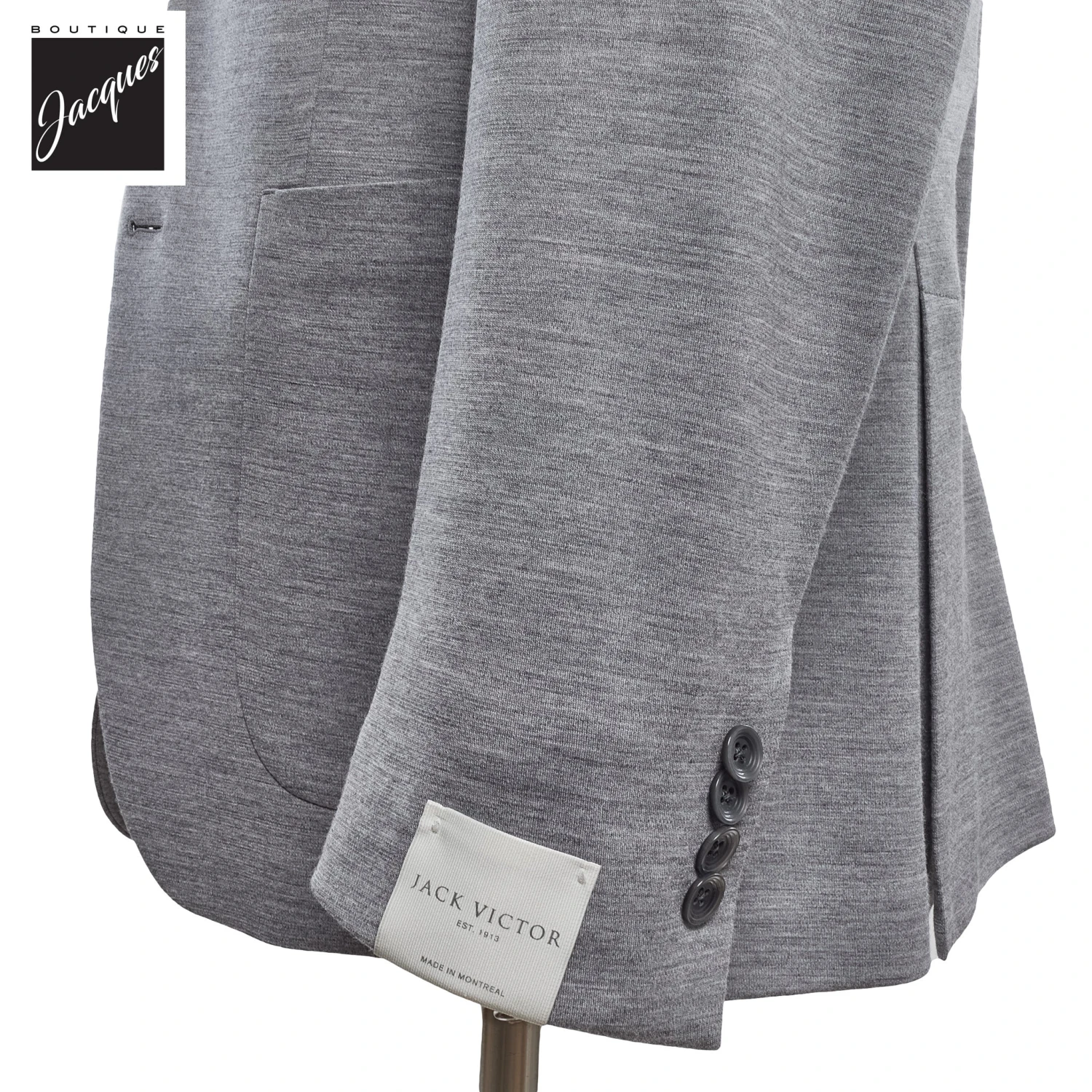 Gray Hartford Contemporary Fit Knit Suit - Jack Victor 5 Gray Hartford Contemporary Fit Knit Suit - Jack Victor - Image 3