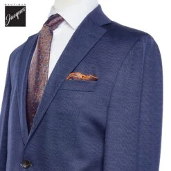 Mid-Blue Knit Hartford Contemporary Fit Wool Suit - Jack Victor 13 Mid-Blue Knit Hartford Contemporary Fit Wool Suit - Jack Victor -ETON Store JACKVICTORHARTFORDC3204 2