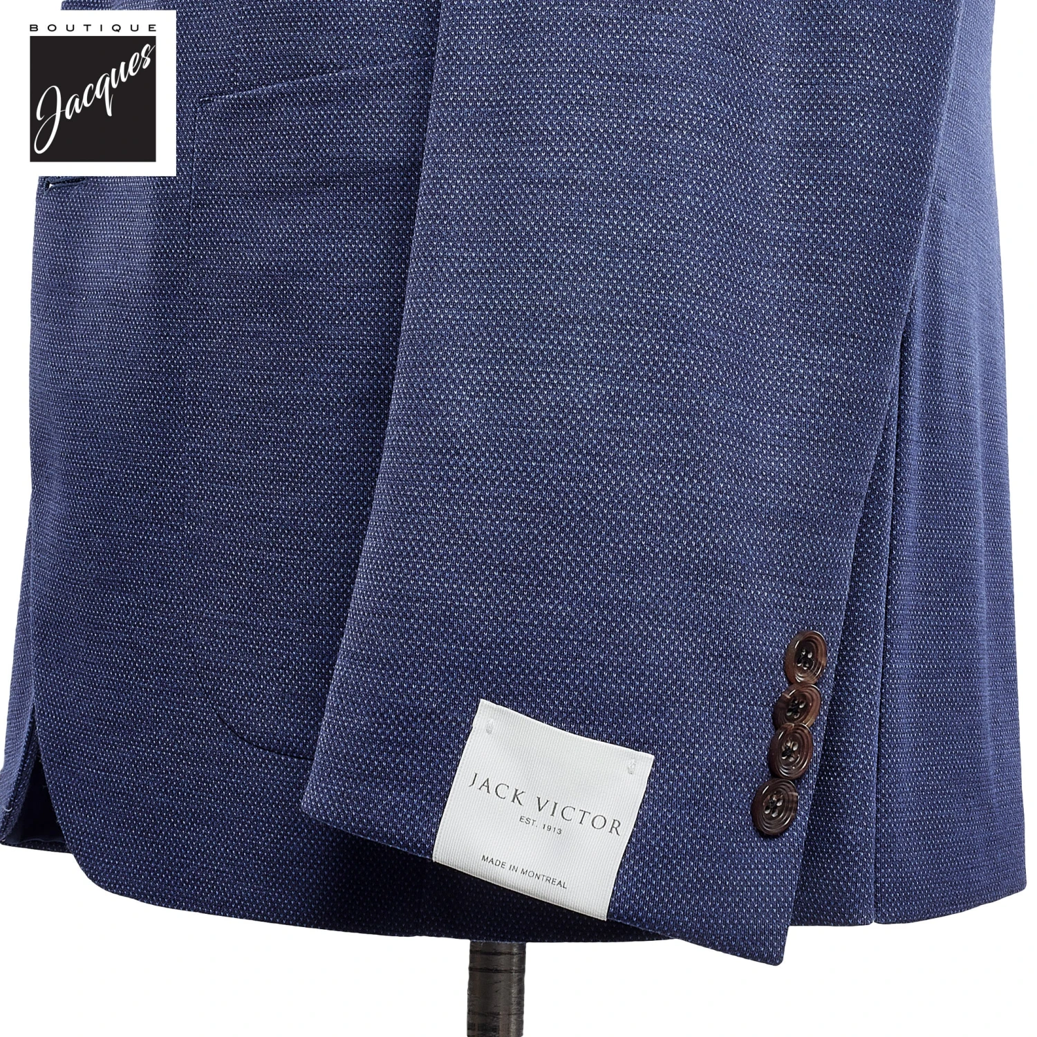 Mid-Blue Knit Hartford Contemporary Fit Wool Suit - Jack Victor 9 Mid-Blue Knit Hartford Contemporary Fit Wool Suit - Jack Victor - Image 7