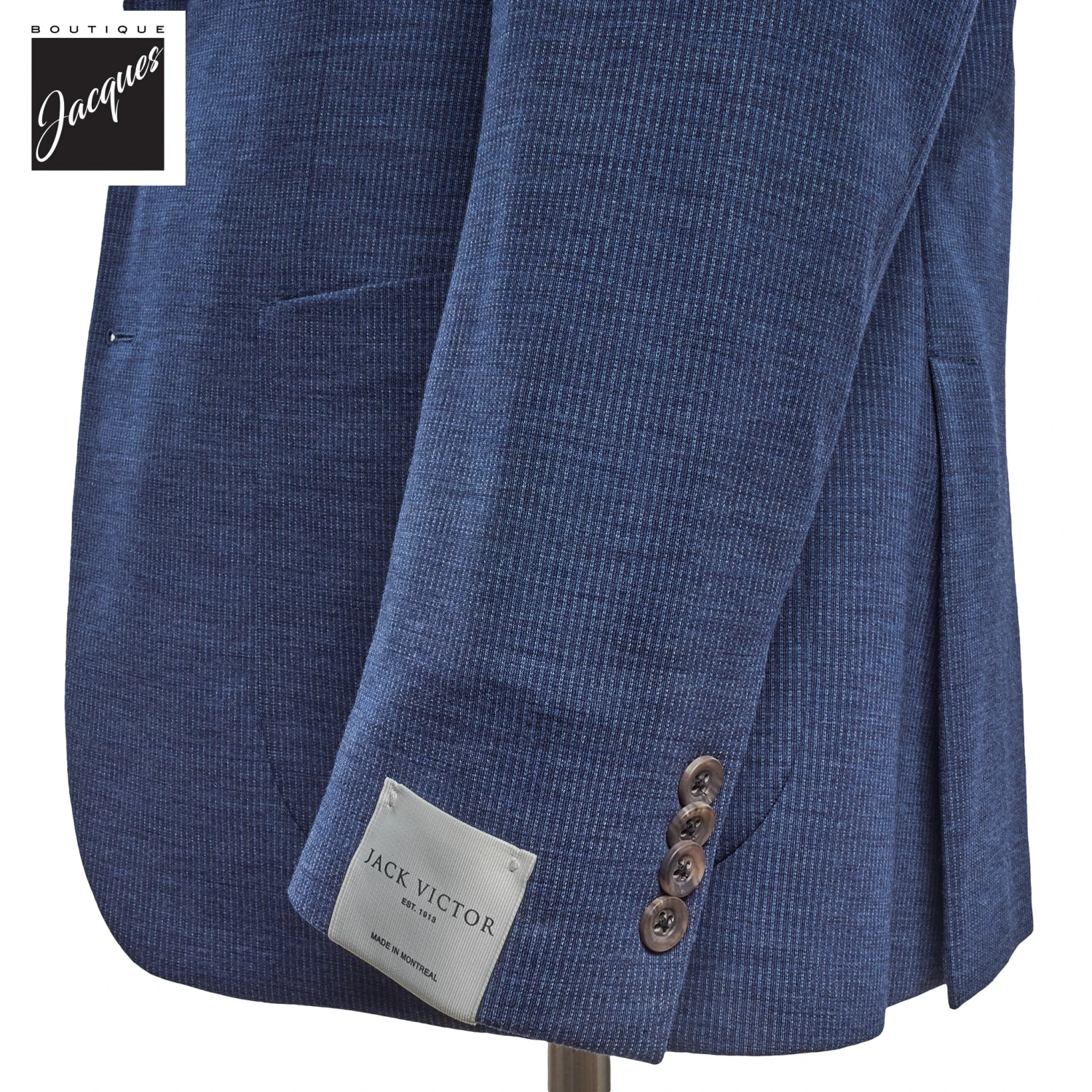 Blue Micro-Stripe Hartford Knit Suit - Jack Victor 5 Blue Micro-Stripe Hartford Knit Suit - Jack Victor - Image 3