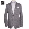 Gray Melange Wool/Silk/Linen Hartford Contemporary Fit Sport Jacket - Jack Victor