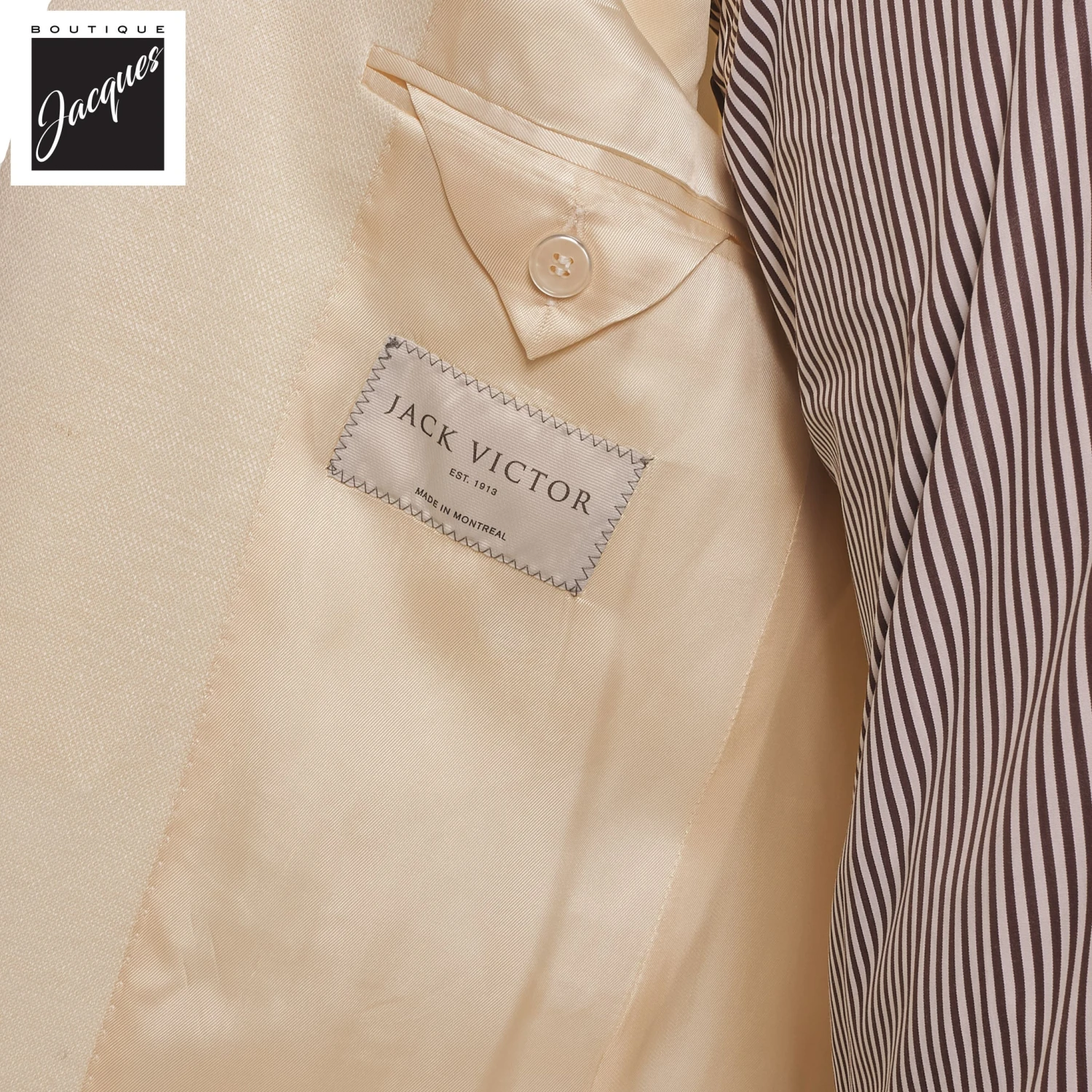 White Linen/Wool/Silk Knit Hartford Contemporary Fit Sport Jacket - Jack Victor 6 White Linen/Wool/Silk Knit Hartford Contemporary Fit Sport Jacket - Jack Victor - Image 4