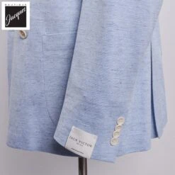 Light Blue Hill Contemporary Fit Double-Breasted Knit Sport Jacket - Jack Victor 8 Light Blue Hill Contemporary Fit Double-Breasted Knit Sport Jacket - Jack Victor -ETON Store JACKVICTORHILLC1395 3