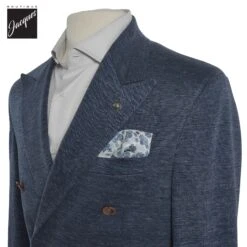 Blue Comfortwear Hill Contemporary Fit Cotton-Linen Sport Jacket - Jack Victor 7 Blue Comfortwear Hill Contemporary Fit Cotton-Linen Sport Jacket - Jack Victor -ETON Store JACKVICTORHILLC1396 3