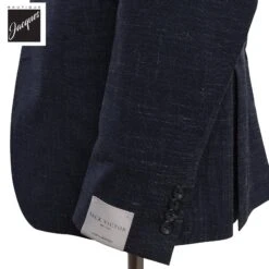 Blue Melange Neat Ivan Contemporary Fit Unconstructed Wool-Linen Suit - Jack Victor 8 Blue Melange Neat Ivan Contemporary Fit Unconstructed Wool-Linen Suit - Jack Victor -ETON Store JACKVICTORIAN3251462 3